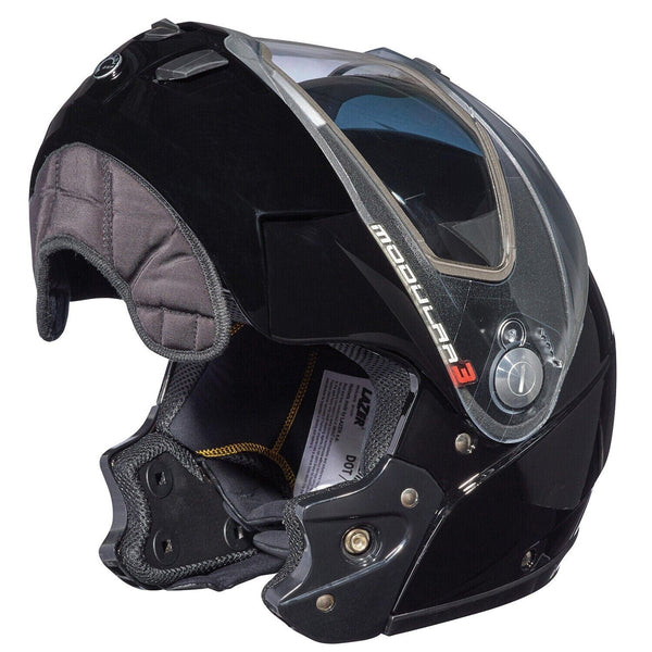 brp lazer helmet Nutz KinetiCore Kids' Black eBike Ski Doo Snowmobile Helmet Radios