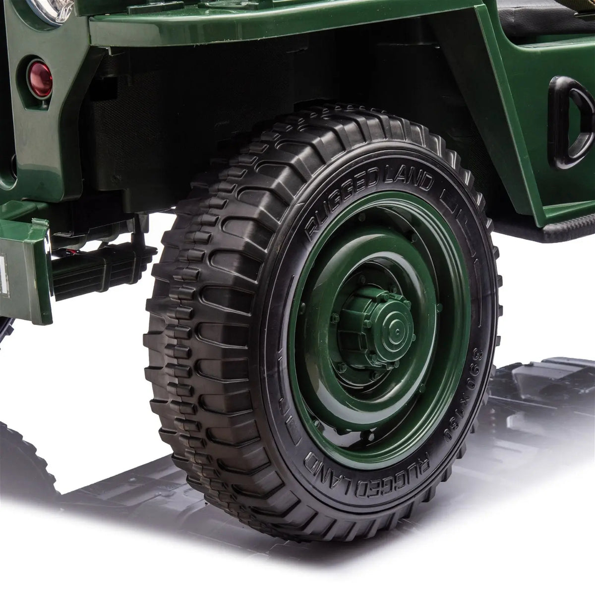 24V Military Willys Truck 3 Seater Electric Ride on