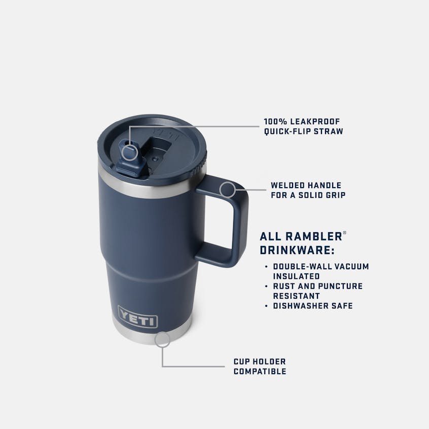 Rambler 20oz Travel Straw Mug