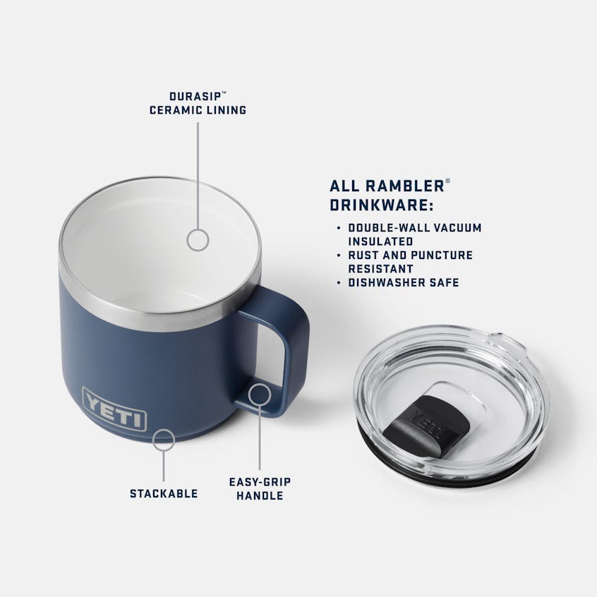 Rambler® 14oz CERAMIC LINED (414mL) Mug with Magslider™ Lid