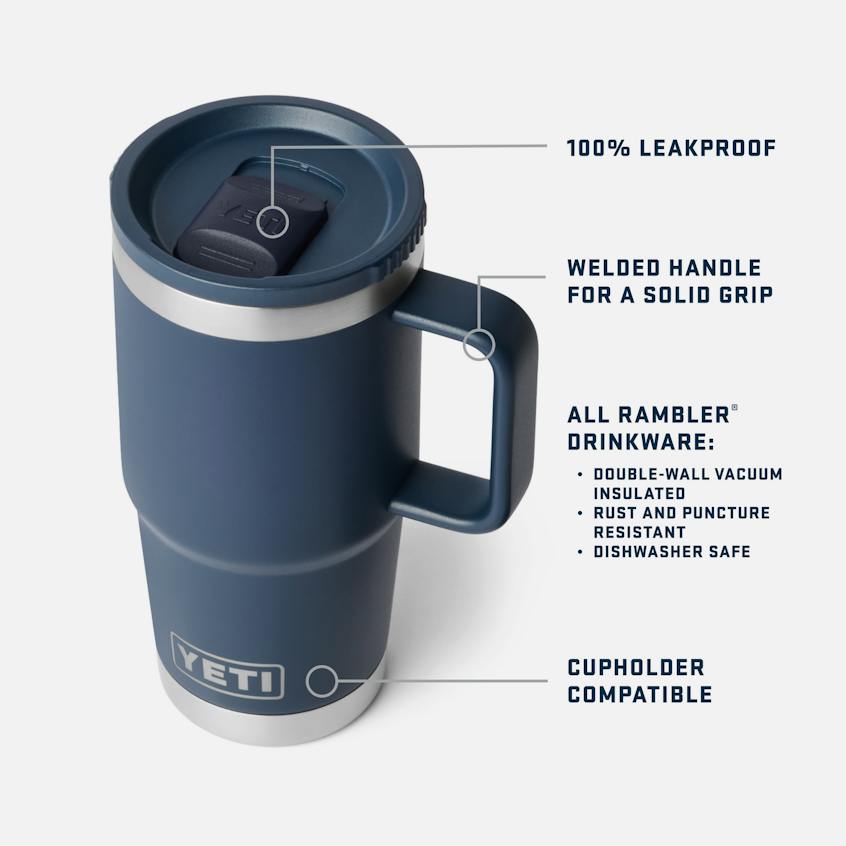 20oz Travel Mug with Colour-Matched Leakproof Stronghold™ Lid