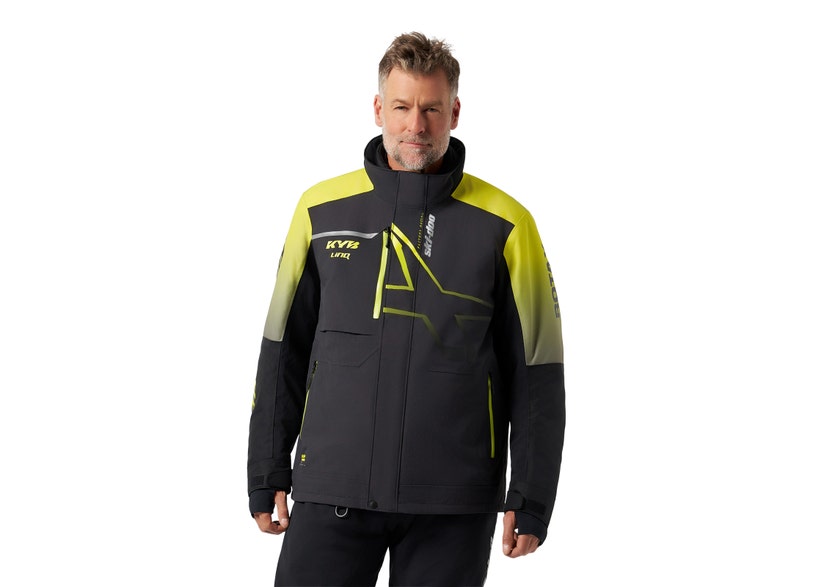 Ski-Doo Men's Exodus X-Team Edition Jacket — Hi-Vis Yellow