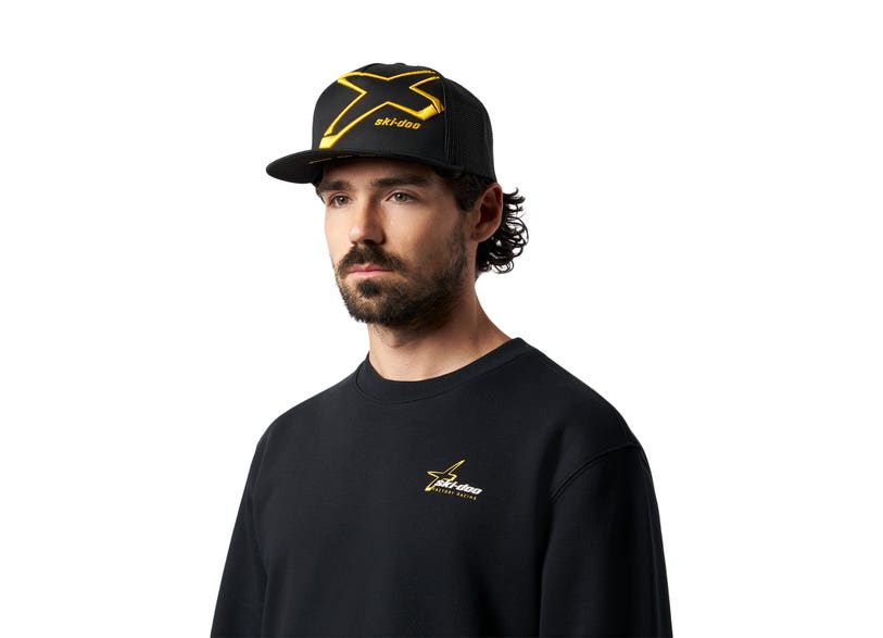 Ski-Doo Unisex X Flat Cap — Yellow