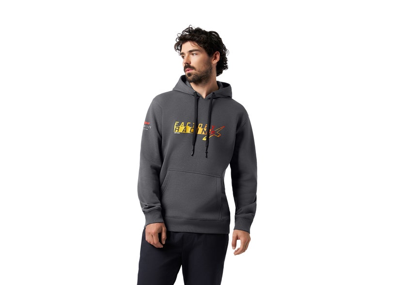 Ski-Doo Men's X-Team Racing Pullover Hoodie — Charcoal Grey