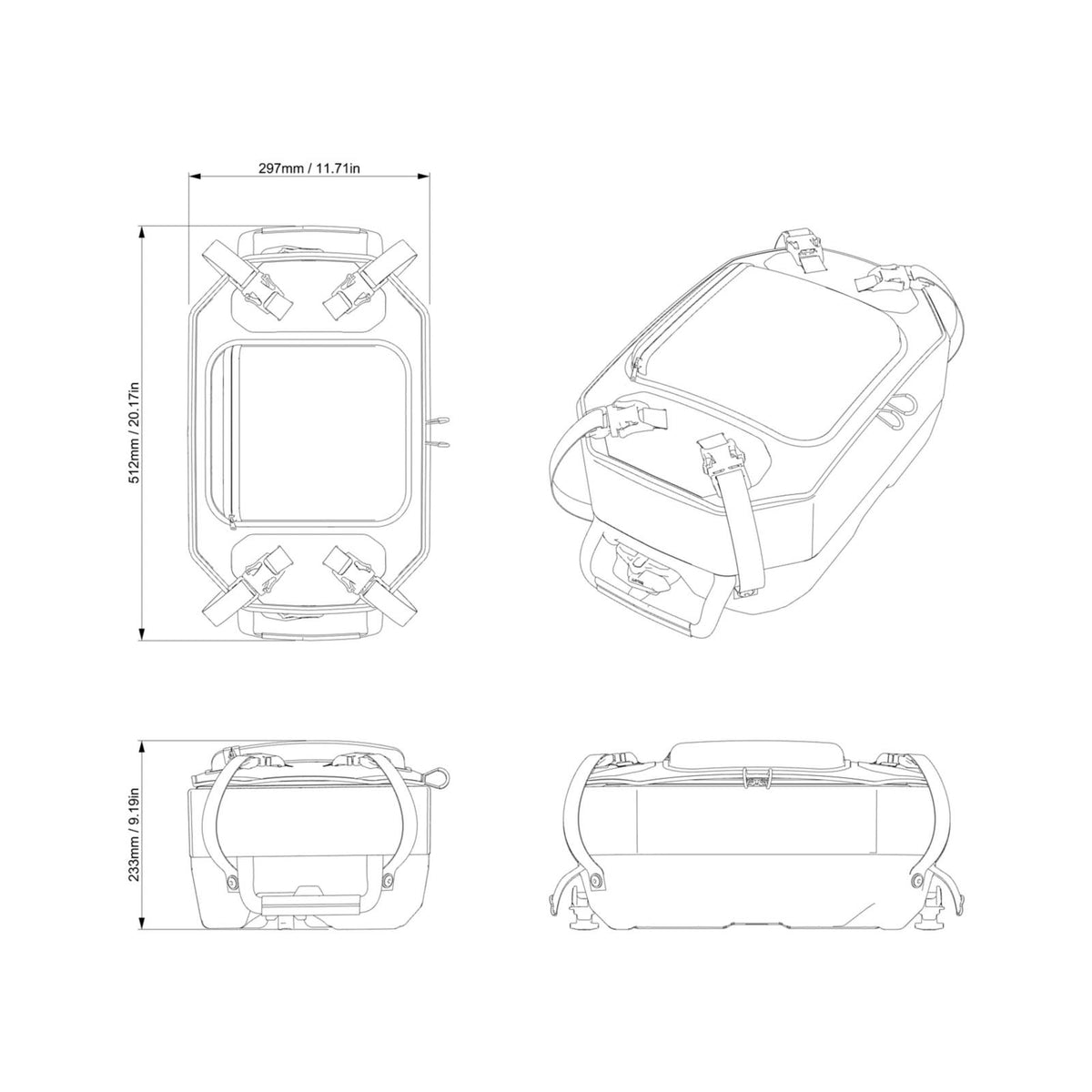 LinQ 5.3 US Gal (20 L) Semi-Rigid Cooler