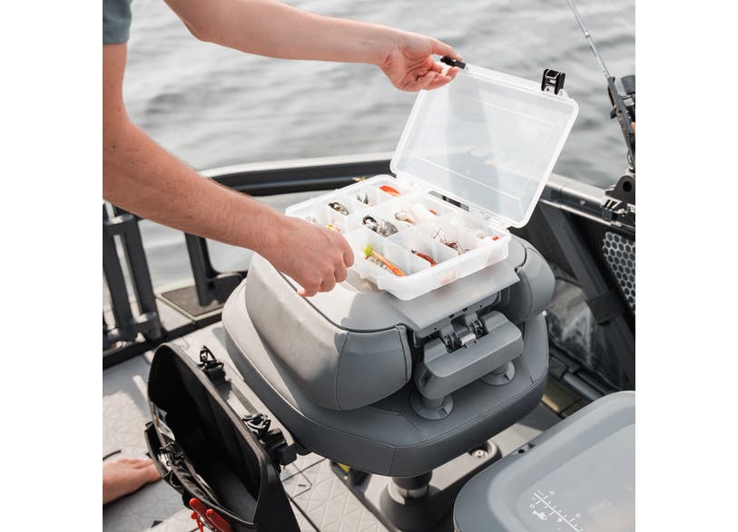 Quick-Attach Fishing Pedestal Seat for Switch Pontoon