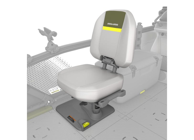 Quick-Attach Fishing Pedestal Seat for Switch Pontoon