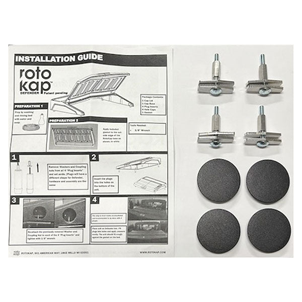 RotoKap Defender Mount Kit excludes rubber gasket (3041735)