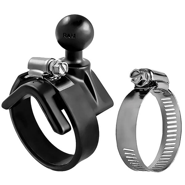 RAM Strap Hose Clamp Ball Base 1&quot; - 2.1&quot; (RAM-B-108B)