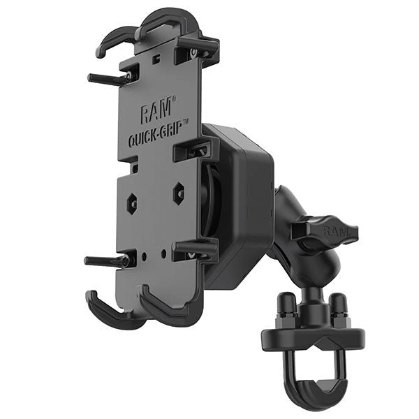 RAM Quick-Grip XL Phone Mount with Vibe-Safe &amp; U-Bolt Base