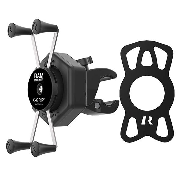 RAM X-Grip Large Phone Mount with Vibe-Safe &amp; Small Tough-Claw (RAM-HOL-UN10-462-400)