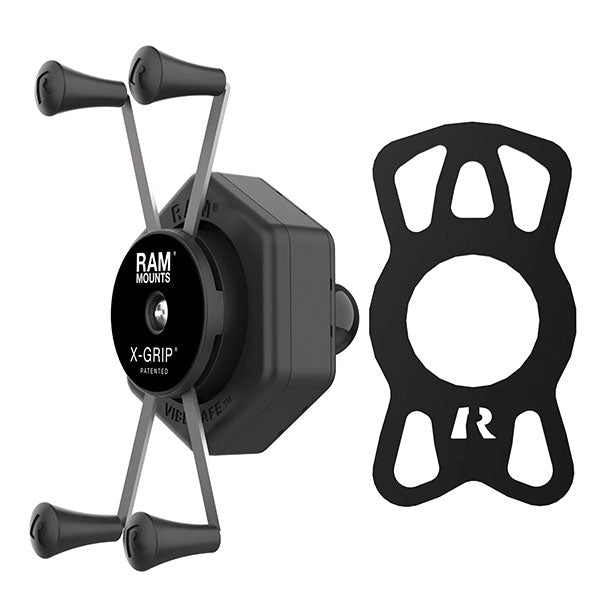 RAM X-Grip Large Phone Holder with Ball &amp; Vibe-Safe Adapter (RAM-HOL-UN10B-462)