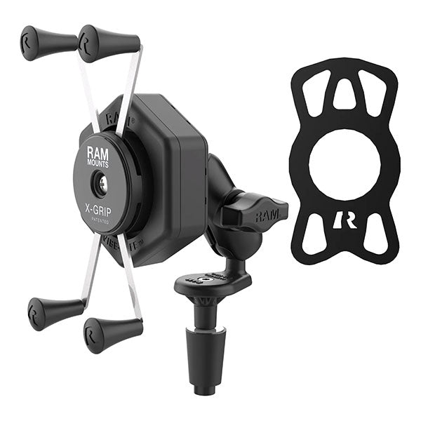 RAM X-Grip Large Phone Mount with Vibe-Safe &amp; Fork Stem Base (RAM-B-176-A-UN10-462)