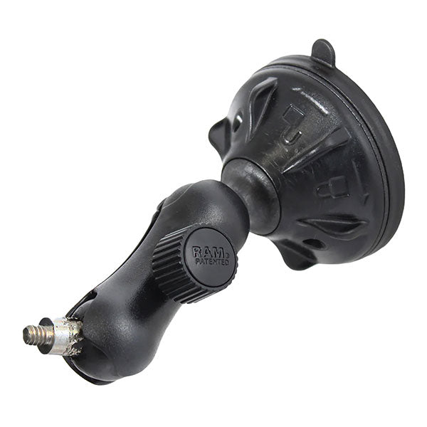 RAM Twist-Lock Low Profile Suction Mount with 1/4&quot;-20 Stud (RAP-B-166-1-237U)