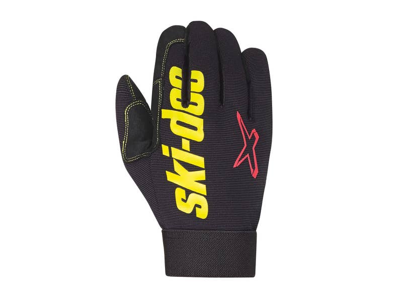 Ski-Doo Unisex X-Team Crew Gloves — Black