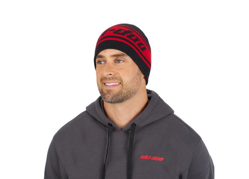 Ski-Doo Unisex Reversible Beanie — Red