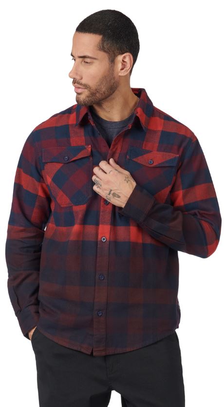 Mens Dip Dyd Flannel Shirt