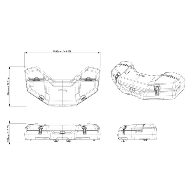 LinQ 14 US Gal (53 L) Cargo Box Can-Am