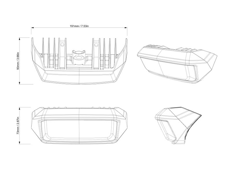 Can-Am Defender & Defender Gen 2 Rear LED Light