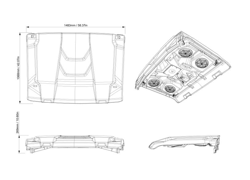 Can-Am Defender Gen 2 JL Audio Roof – Level 4