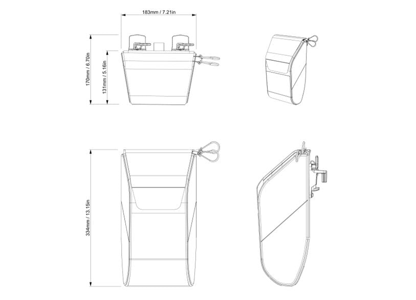 Can-Am Outlander LinQ Lite Fender Bag