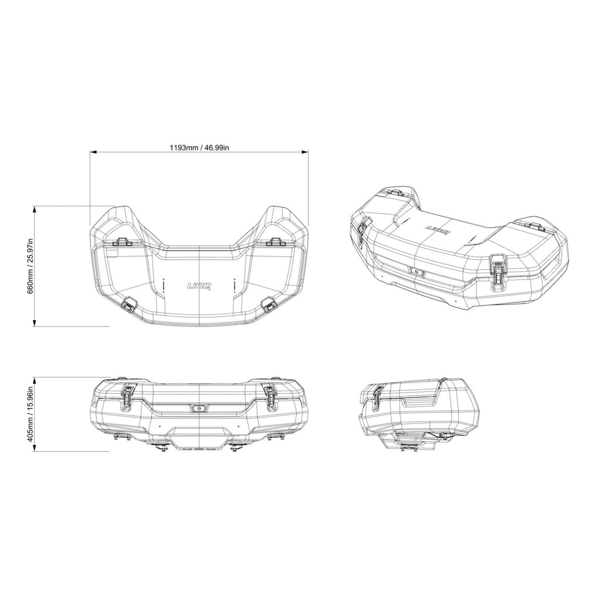 LinQ 31 US Gal (145 L) Trunk Box Can-Am Outlander