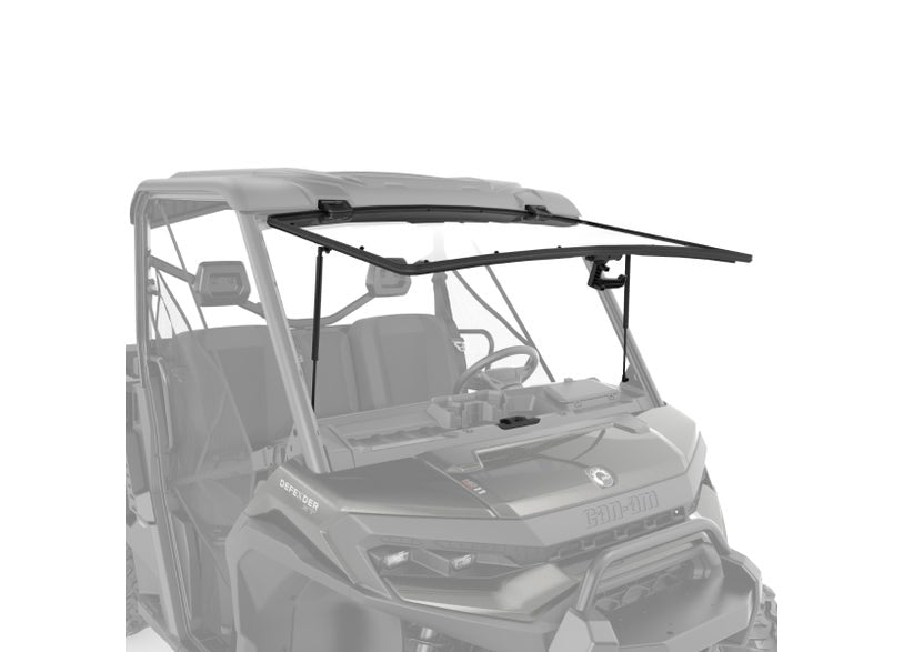 Can-Am Defender Flip Windshield - Hardcoated