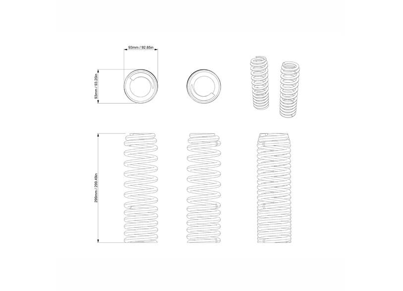Can-Am Defender Heavy-Duty Springs - Rear Defender Pro Limited