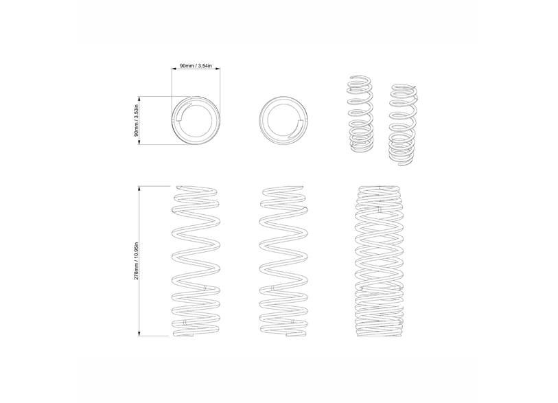 Can-Am Defender Heavy-Duty Springs - Rear Defender Pro DPS & XT