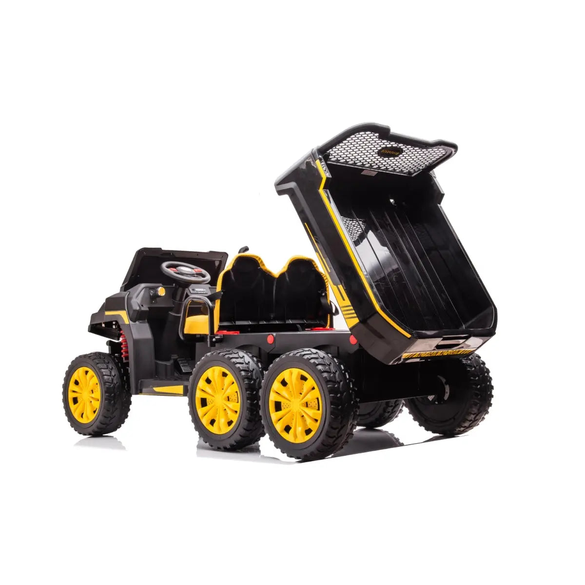 24V 6 Wheeler 2 Seater Ride-on with Dump Cart
