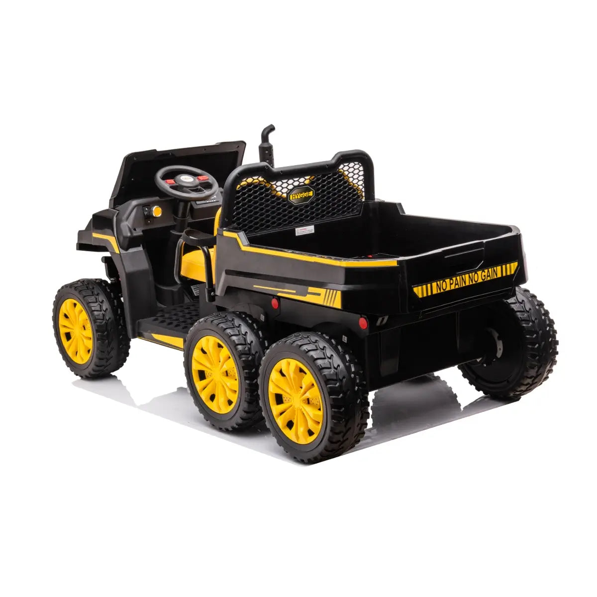 24V 6 Wheeler 2 Seater Ride-on with Dump Cart