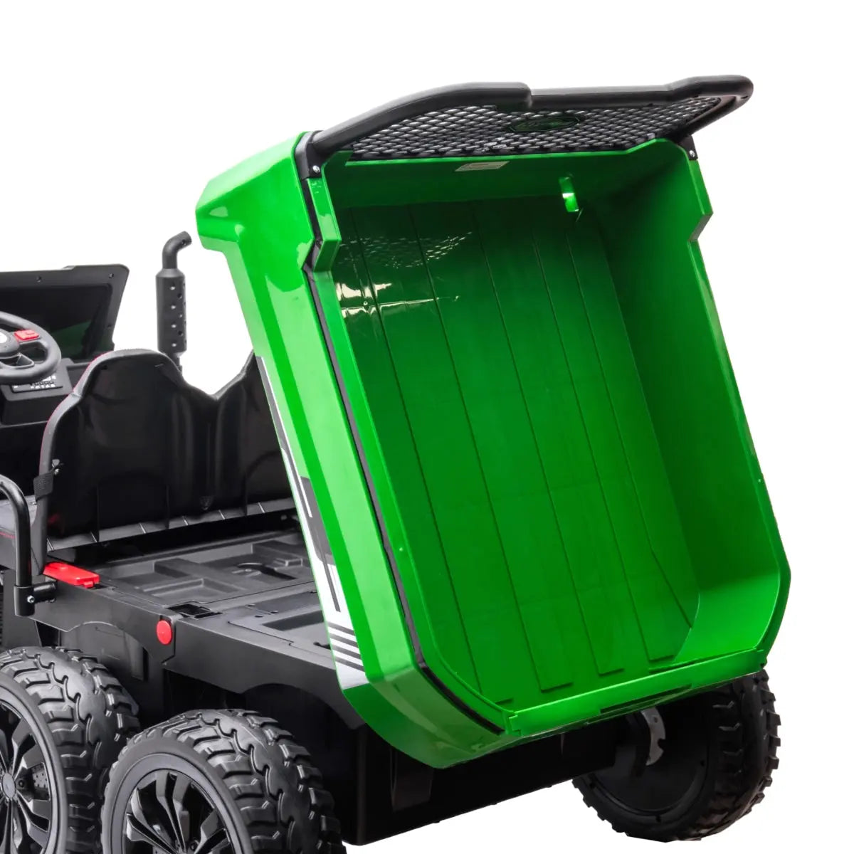 24V 6 Wheeler 2 Seater Ride-on with Dump Cart