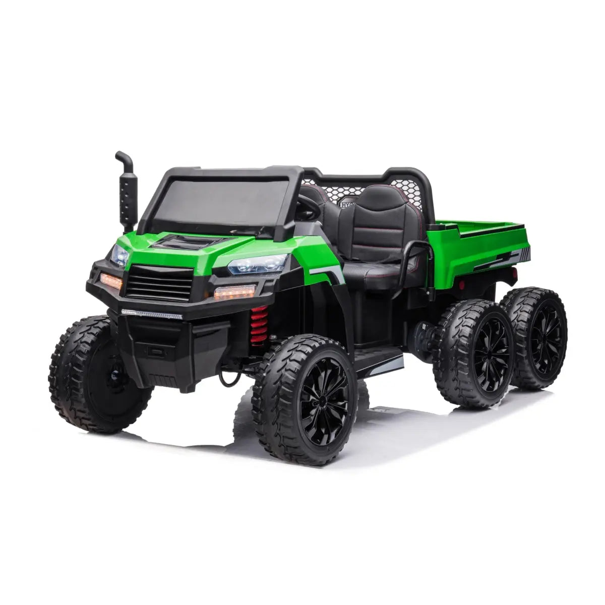 24V 6 Wheeler 2 Seater Ride-on with Dump Cart