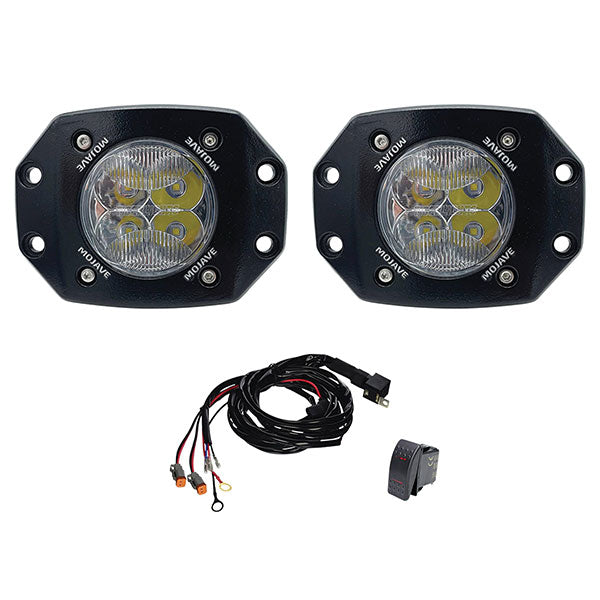 TIGER LIGHTS MOJAVE 3&quot; FLUSH MOUNT LIGHT KIT &amp; HARNESS (TLM3-FM-KIT)