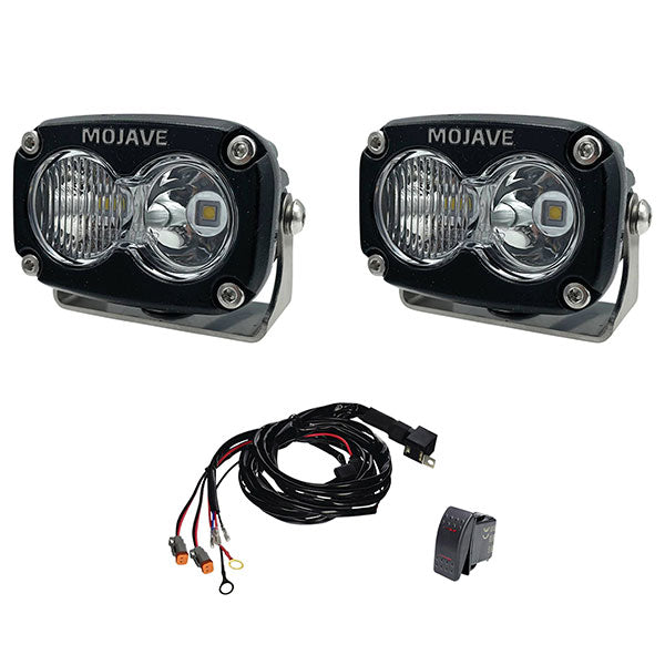 TIGER LIGHTS MOJAVE 2&quot; X 3&quot; LIGHT KIT &amp; HARNESS (TLM2X3-KIT)