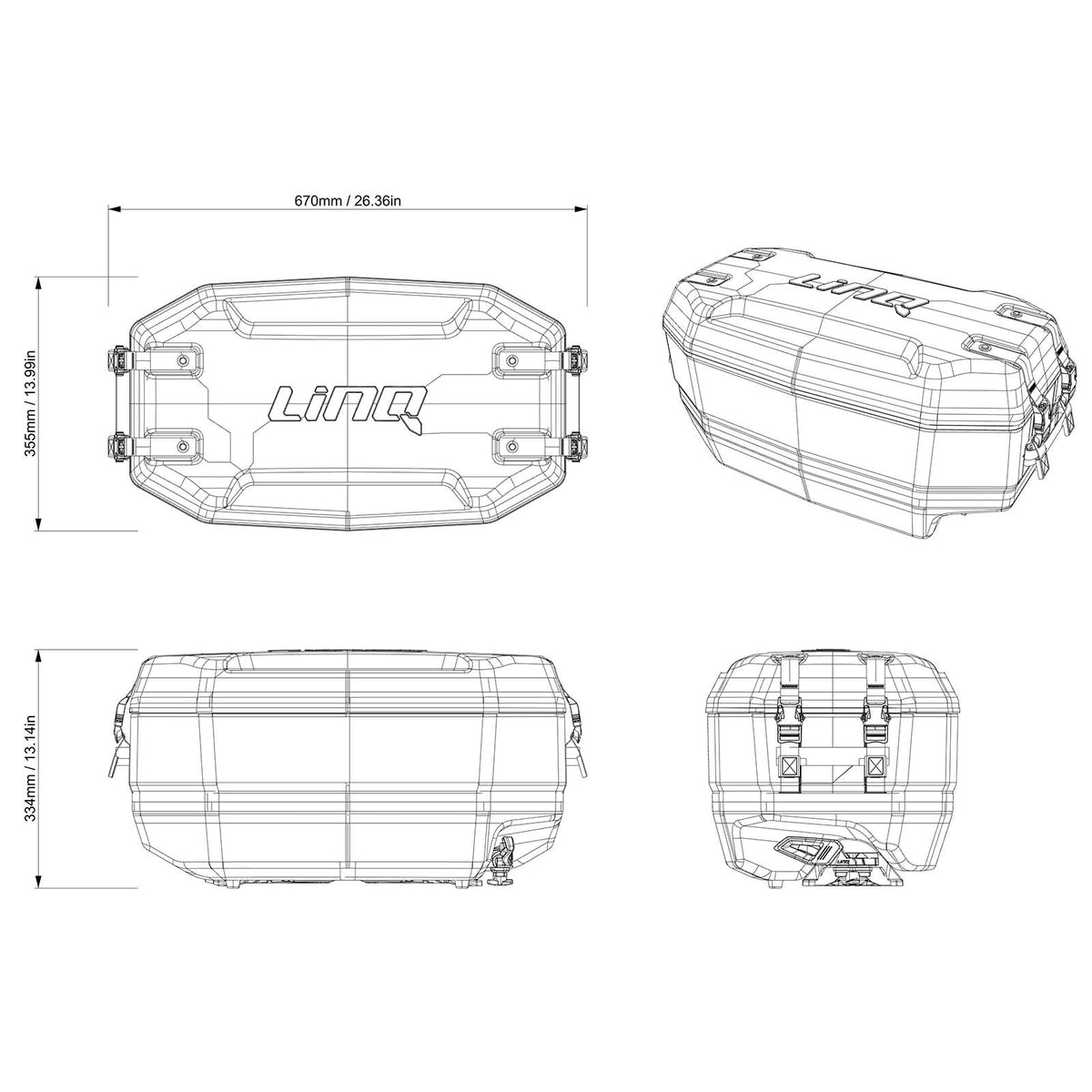 Ski-Doo LinQ 11 US Gal (50 L) Utility Bag