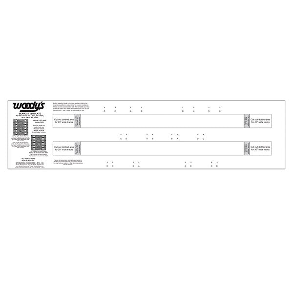 WOODY&#39;S BEARCAT 2PLY 2.52 TEMPLATE (BEAR-TEMP-2)