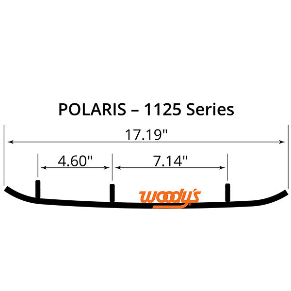 WOODY&#39;S FLAT-TOP EXTENDER TRAIL III 4&quot; CARBIDE RUNNER (EPI3-1125)