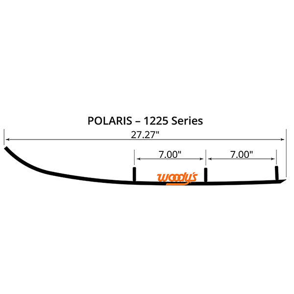 WOODY&#39;S FLAT-TOP EXTENDER TRAIL III 4&quot; CARBIDE RUNNER (EPI3-1225)
