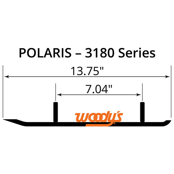 WOODY&#39;S FLAT-TOP EXTENDER TRAIL III 4&quot; CARBIDE RUNNER (EPI3-3180)
