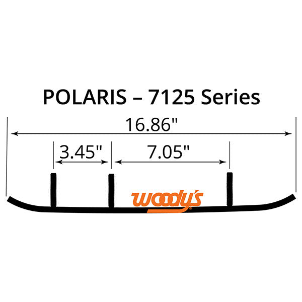 WOODY&#39;S FLAT-TOP EXTENDER TRAIL III 4&quot; CARBIDE RUNNER (EPI3-7125)