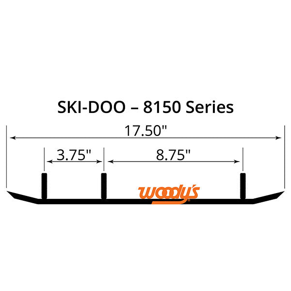 WOODY&#39;S FLAT-TOP EXTENDER TRAIL III 4&quot; CARBIDE RUNNER (ESD3-8150)