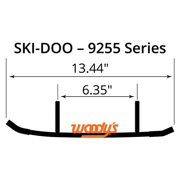 WOODY&#39;S FLAT-TOP EXTENDER TRAIL III 4&quot; CARBIDE RUNNER (ESD3-9255)