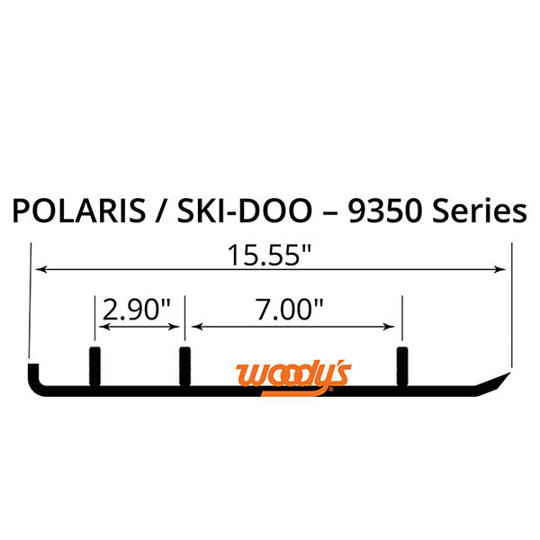 WOODY&#39;S FLAT-TOP EXTENDER TRAIL III 4&quot; CARBIDE RUNNER (ESD3-9350)