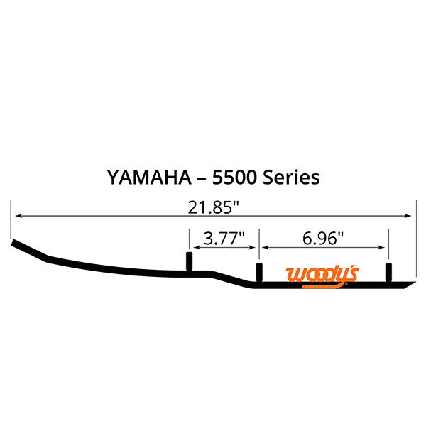 WOODY&#39;S FLAT-TOP EXTENDER TRAIL III 4&quot; CARBIDE RUNNER (EYV3-5500)