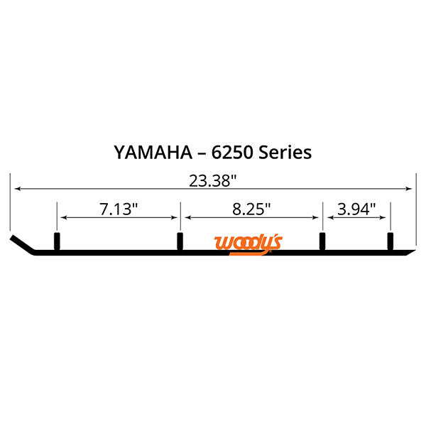 WOODY&#39;S FLAT-TOP EXTENDER TRAIL III 4&quot; CARBIDE RUNNER (EYV3-6250)