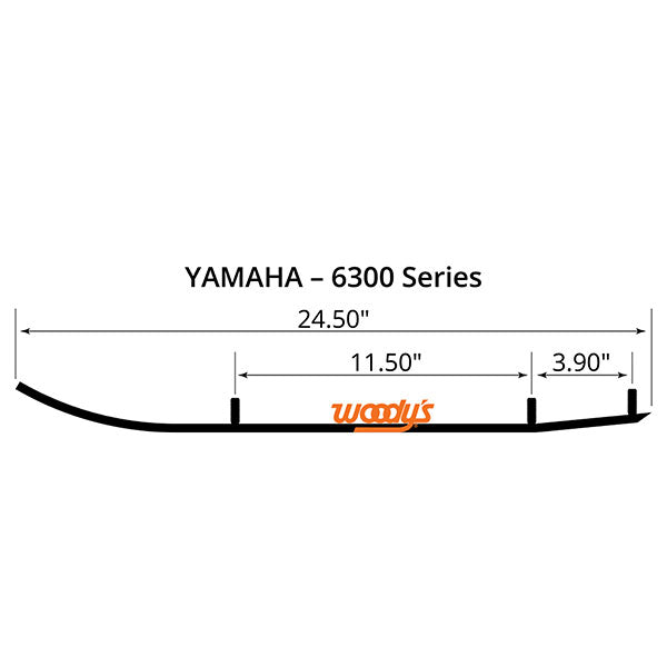 WOODY&#39;S FLAT-TOP EXTENDER TRAIL III 4&quot; CARBIDE RUNNER (EYV3-6300)