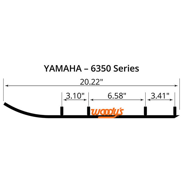 WOODY&#39;S FLAT-TOP EXTENDER TRAIL III 4&quot; CARBIDE RUNNER (EYV3-6350)