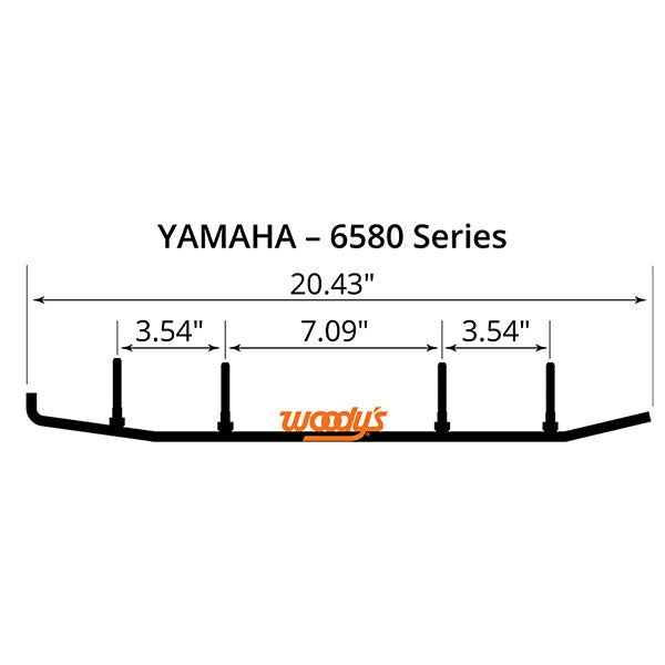 WOODY&#39;S FLAT-TOP EXTENDER TRAIL III 4&quot; CARBIDE RUNNER (EYV3-6580)