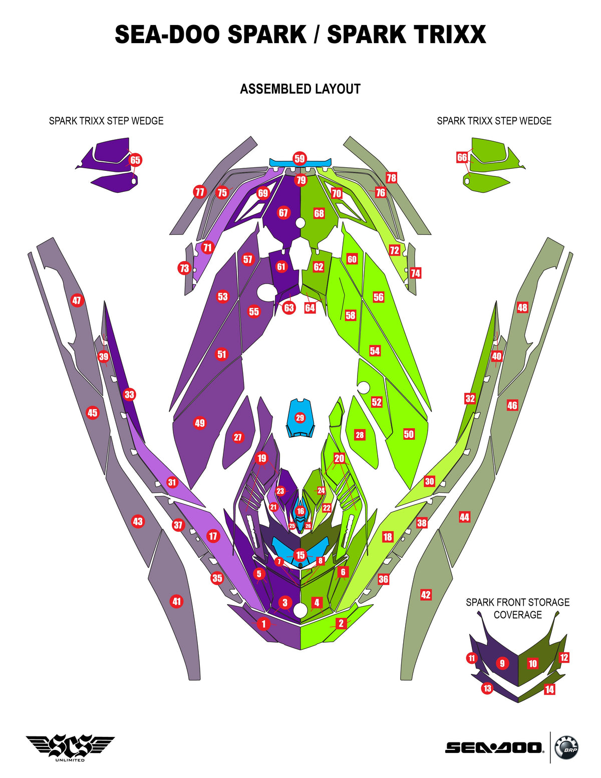 SCS TOMAHAWK wrap (Sea-Doo SPARK Hull)